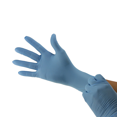 BeeSure BE1118 Nitrile Powder Free Exam Gloves, Large (Pack of 100)